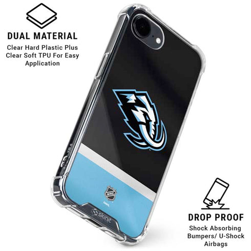 NHL Utah Mammoth Striped Jersey iPhone 16e Clear Case
