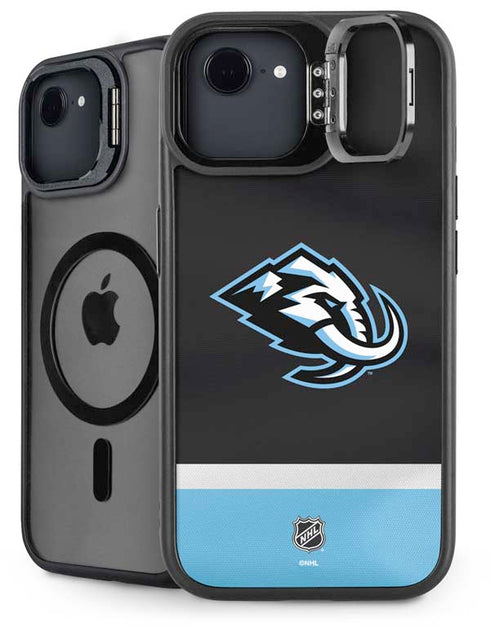 NHL Utah Mammoth Striped Jersey iPhone 16e Kickstand Case
