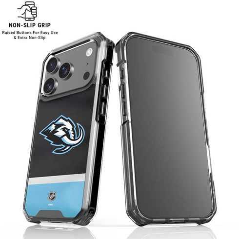 NHL Utah Mammoth Striped Jersey iPhone 18 Pro Clear Case