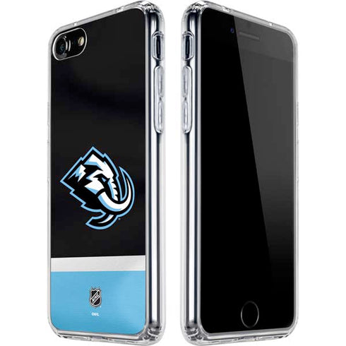NHL Utah Mammoth Striped Jersey iPhone SE (2nd & 3rd Gen) Clear Case