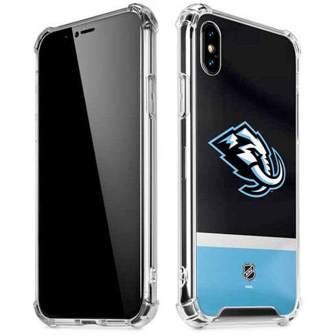 NHL Utah Mammoth Striped Jersey iPhone XS Max Clear Case