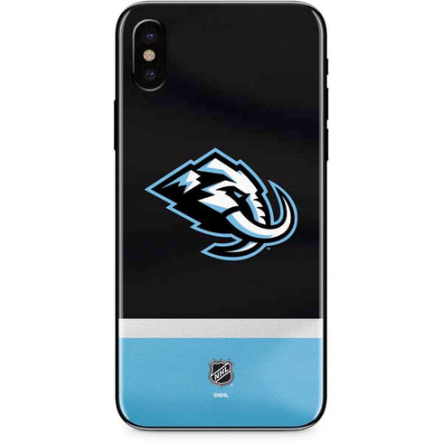 NHL Utah Mammoth Striped Jersey iPhone XS Max Skin
