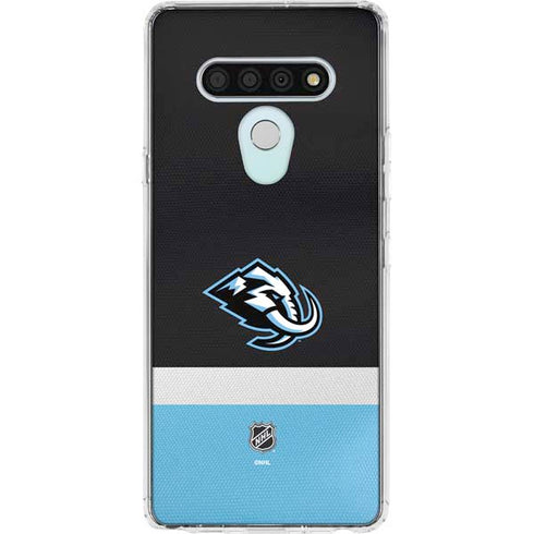 NHL Utah Mammoth Striped Jersey LG Stylo 6 Clear Case