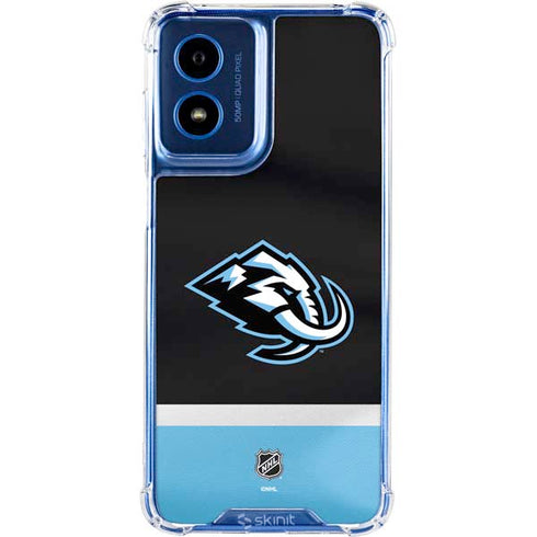 NHL Utah Mammoth Striped Jersey Moto G 5G (2024) Clear Case