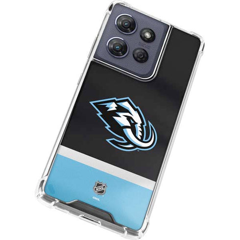 NHL Utah Mammoth Striped Jersey Moto G Play 5G (2025) Clear Case