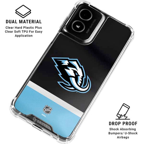 NHL Utah Mammoth Striped Jersey Moto G Power 5G (2024) Clear Case