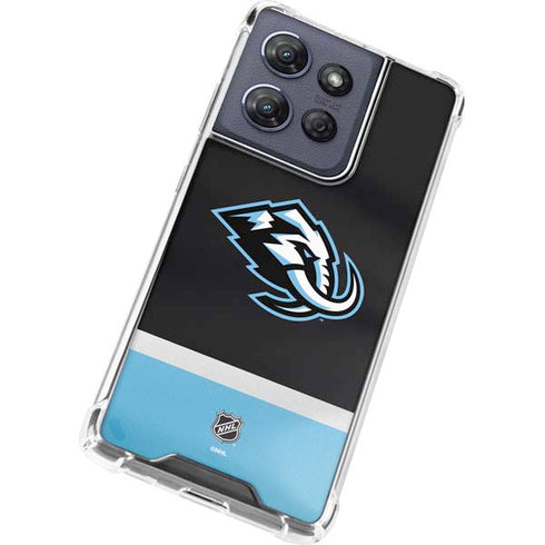 NHL Utah Mammoth Striped Jersey Moto G Stylus 5G (2025) Clear Case
