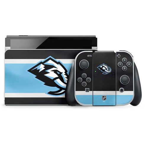 NHL Utah Mammoth Striped Jersey Nintendo Switch OLED (2021) Skin