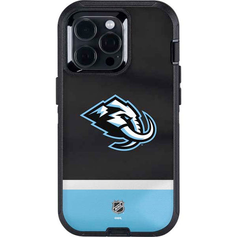 NHL Utah Mammoth Striped Jersey Otterbox Defender iPhone Skin