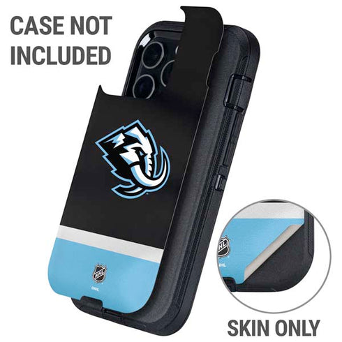 NHL Utah Mammoth Striped Jersey Otterbox Defender iPhone Skin