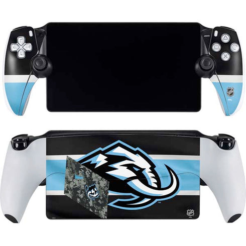 NHL Utah Mammoth Striped Jersey PlayStation Portal Remote Player Skin