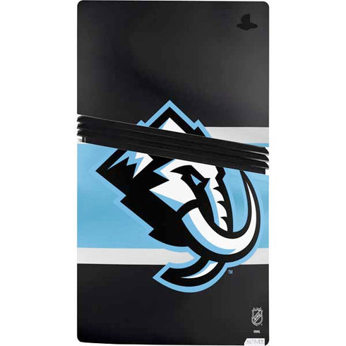 NHL Utah Mammoth Striped Jersey PS5 Pro Console Skin
