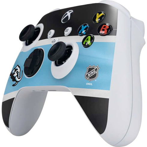 NHL Utah Mammoth Striped Jersey Xbox Series S Controller Skin