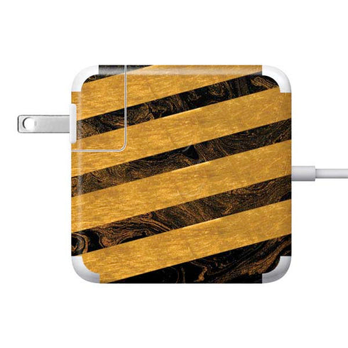 Striped Marble 85W Power Adapter (15 and 17 inch MacBook Pro Charger) Skin