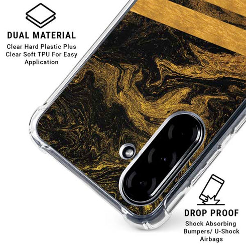 Striped Marble Galaxy A36 5G Clear Case