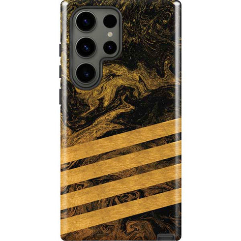 Striped Marble Galaxy S23 Ultra Pro Case