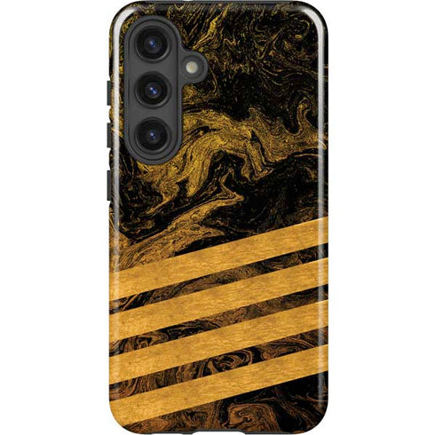 Striped Marble Galaxy S25 Impact Case