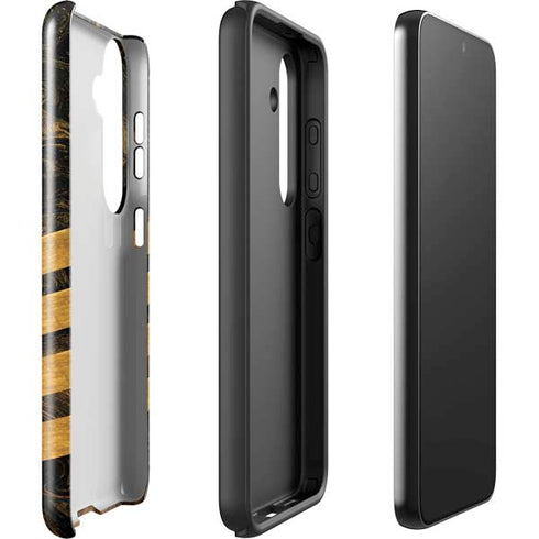 Striped Marble Galaxy S25 Impact Case