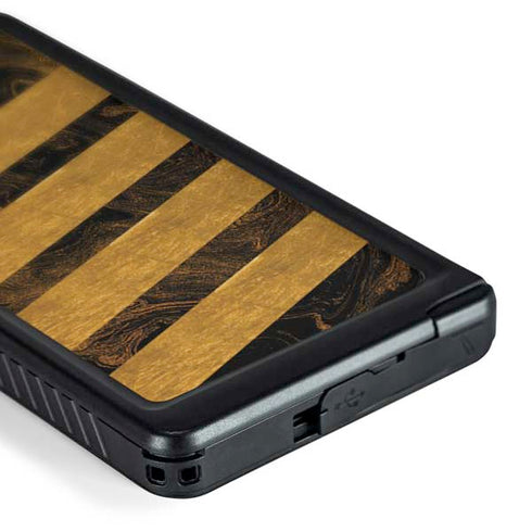 Striped Marble Galaxy S24 Ultra Waterproof Case
