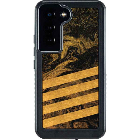 Striped Marble Galaxy S24 Waterproof Case