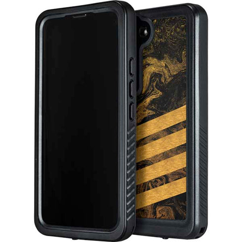 Striped Marble Galaxy S24 Waterproof Case