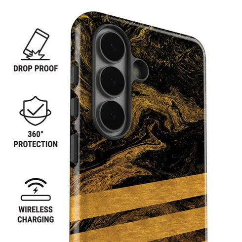 Striped Marble Galaxy S26 Impact Case
