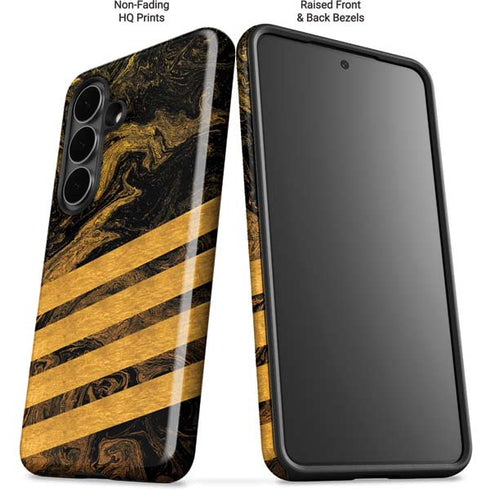Striped Marble Galaxy S26 Plus Impact Case