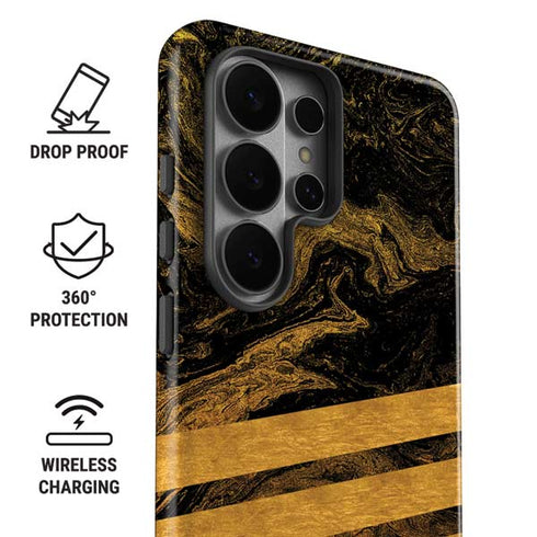 Striped Marble Galaxy S26 Ultra Impact Case