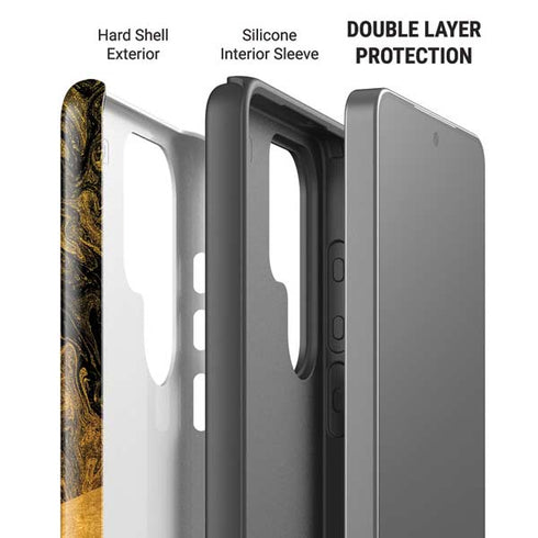 Striped Marble Galaxy S26 Ultra Impact Case