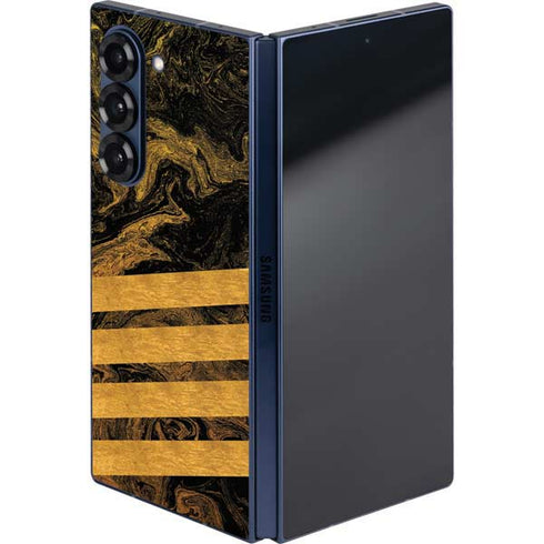 Striped Marble Galaxy Z Fold6 Skin