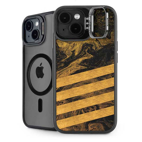 Striped Marble iPhone 14 Plus Kickstand Case