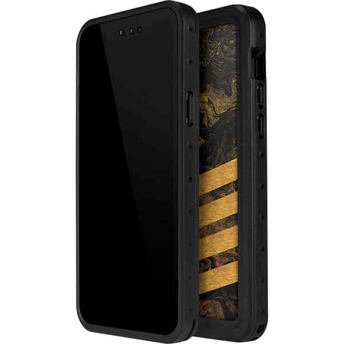 Striped Marble iPhone 15 Pro Waterproof Case