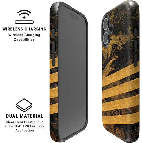Striped Marble iPhone 16 Magsafe Impact Case