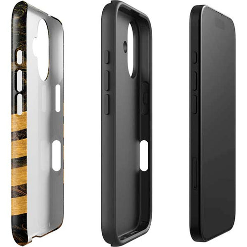 Striped Marble iPhone 16 Plus Impact Case