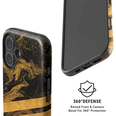 Striped Marble iPhone 16 Plus Magsafe Impact Case