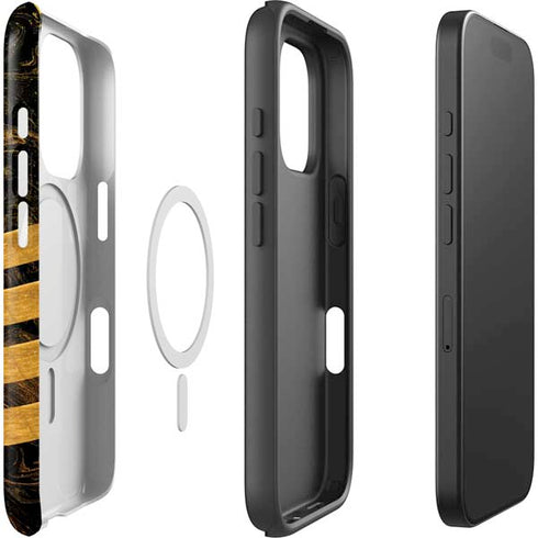 Striped Marble iPhone 16 Pro Magsafe Impact Case