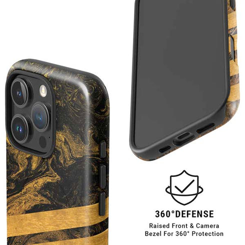 Striped Marble iPhone 16 Pro Magsafe Impact Case