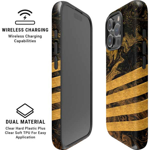 Striped Marble iPhone 16 Pro Magsafe Impact Case