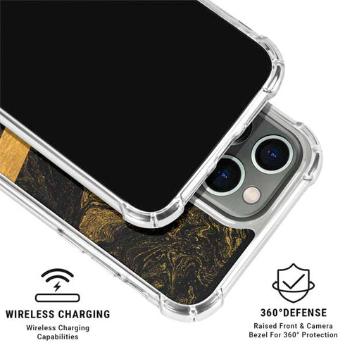 Striped Marble iPhone 16 Pro Max Clear Case