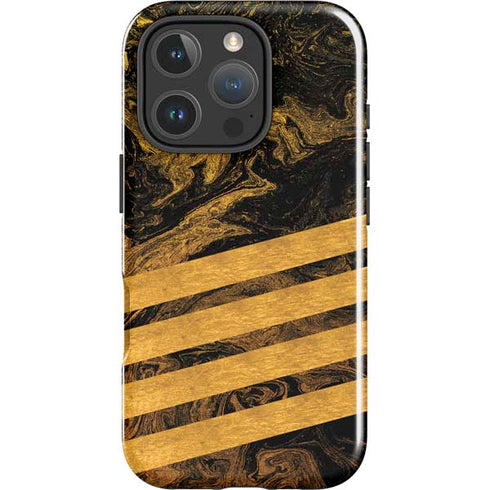 Striped Marble iPhone 16 Pro Max Impact Case