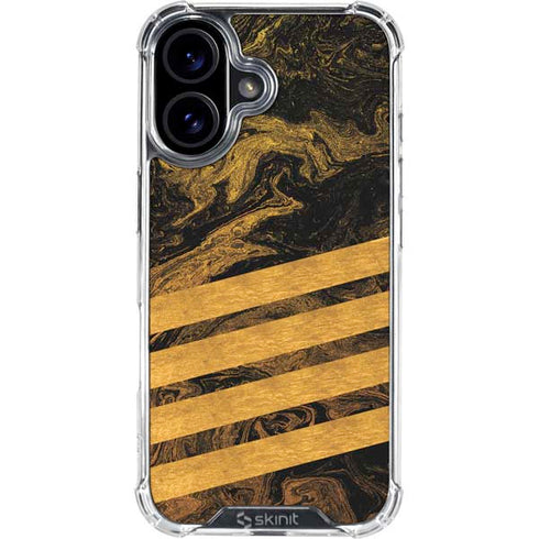 Striped Marble iPhone 17 Clear Case