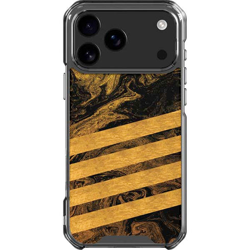 Striped Marble iPhone 18 Pro Max Clear Case