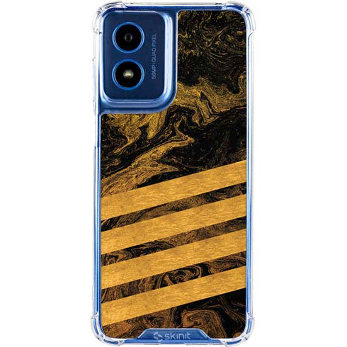 Striped Marble Moto G 5G (2024) Clear Case