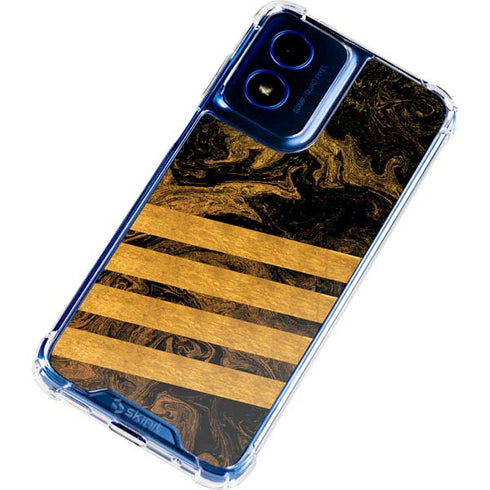Striped Marble Moto G 5G (2024) Clear Case