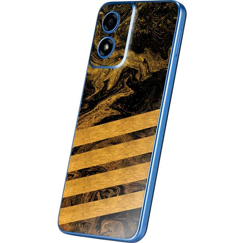 Striped Marble Moto G Play 4G (2024) Skin