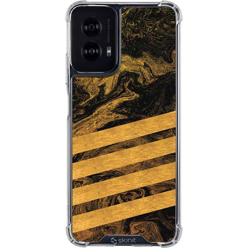 Striped Marble Moto G Power 5G (2024) Clear Case