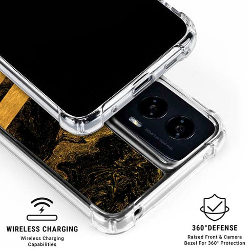 Striped Marble Moto G Power 5G (2024) Clear Case