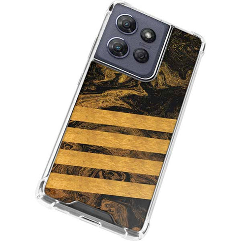 Striped Marble Moto G Power 5G (2025) Clear Case