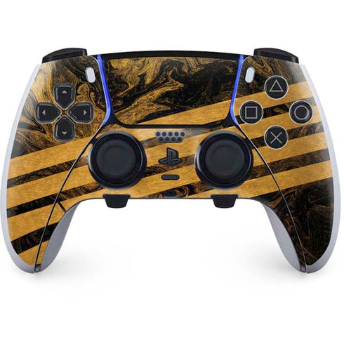 Striped Marble PS5 DualSense Edge Pro Controller Skin