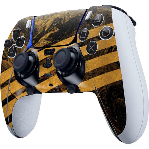 Striped Marble PS5 DualSense Edge Pro Controller Skin